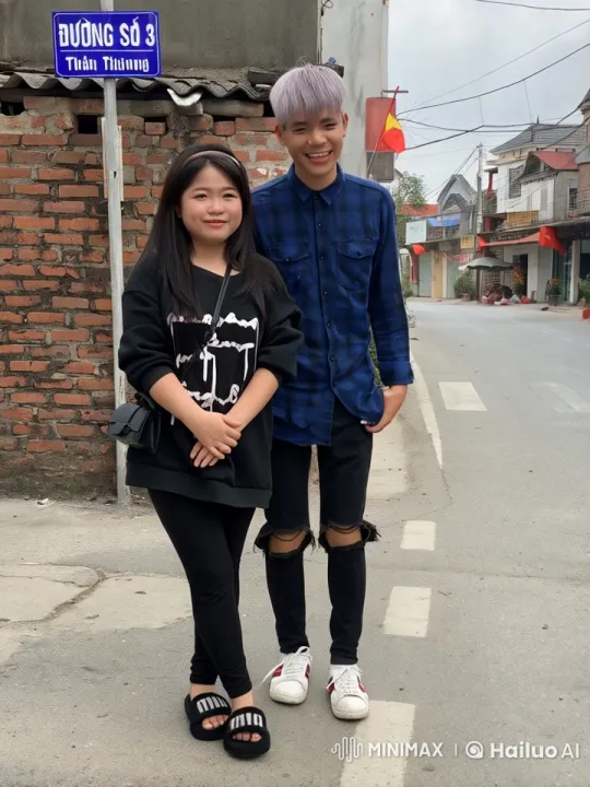 Live2D Kung Fu Fight on Traditional Vietnamese Street – AI Generated Video | Hailuo AI