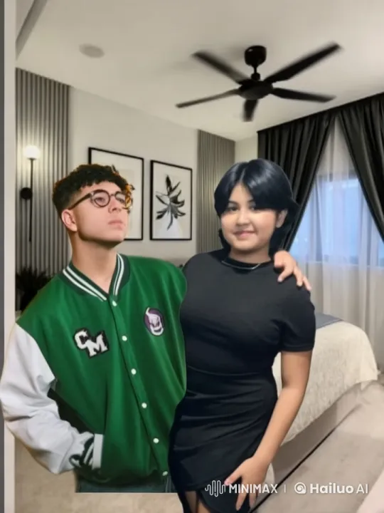 Affectionate Moment in Modern Bedroom Captured in Live2D – AI Generated Video | Hailuo AI