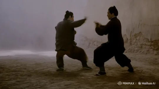Stunning Martial Arts Battle in Earthy Aesthetic Film Sequence – AI Generated Video | Hailuo AI