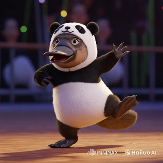 Dancing Platypus Panda in Live2D Animation – AI Generated Video | Hailuo AI