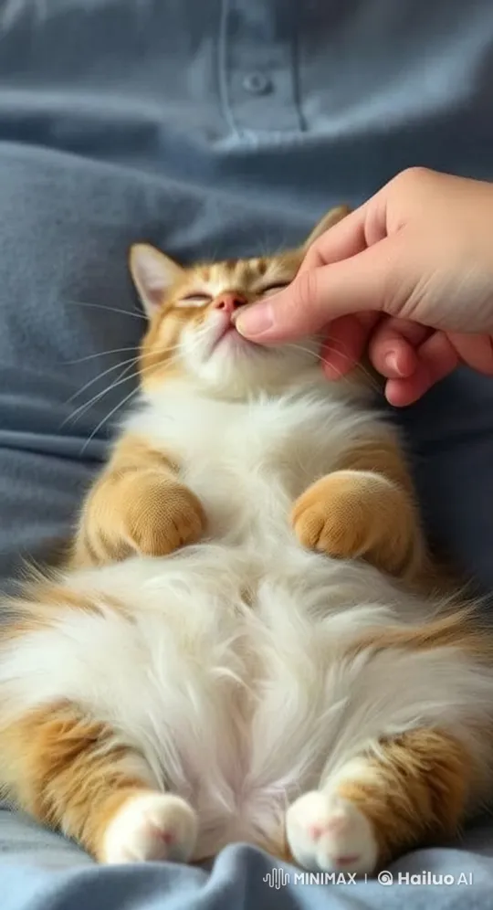 Whimsical Kittens Belly 'Pop' in Live2D Animation – AI Generated Video | Hailuo AI