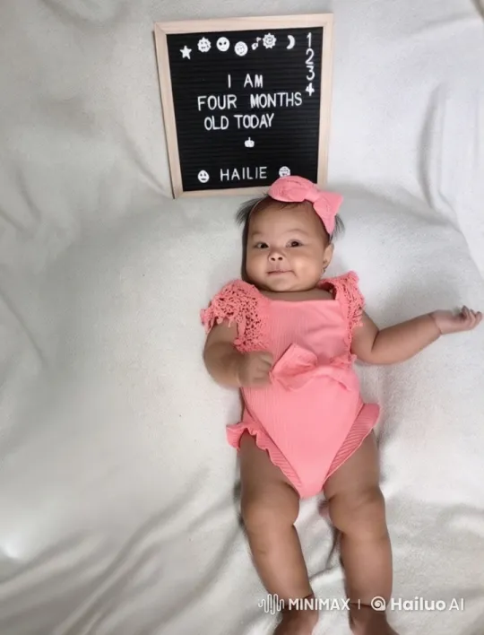 Baby Hailie Celebrates 4 Months with Dance and Kung Fu – AI Generated Video | Hailuo AI