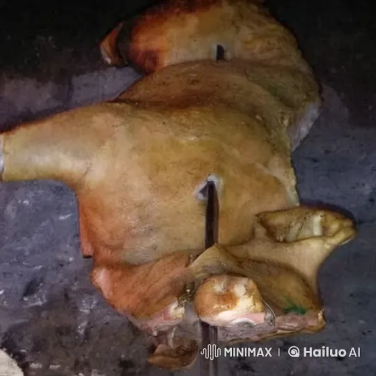 Roasted Pig Revives and Escapes from Spit – AI Generated Video | Hailuo AI