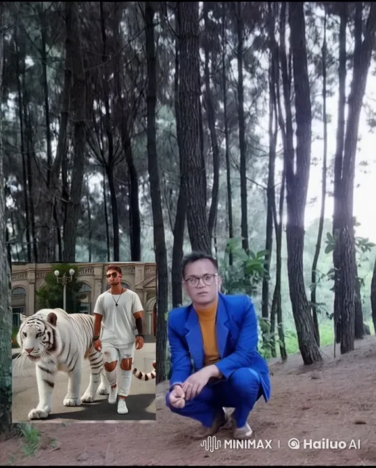 Martial Arts Fight in Enigmatic Forest with White Tiger – AI Generated Video | Hailuo AI