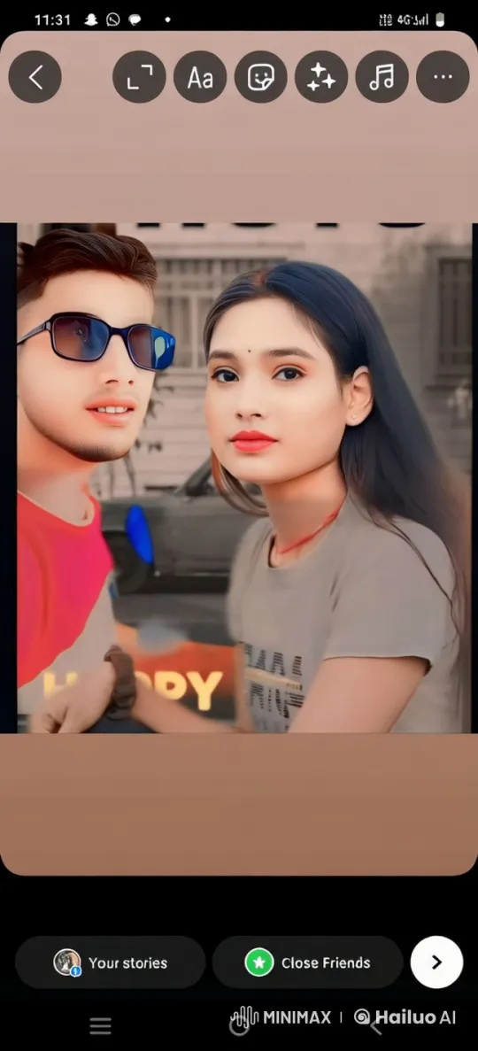 Cheerful Outdoor Interaction Between Boy and Girl – AI Generated Video | Hailuo AI
