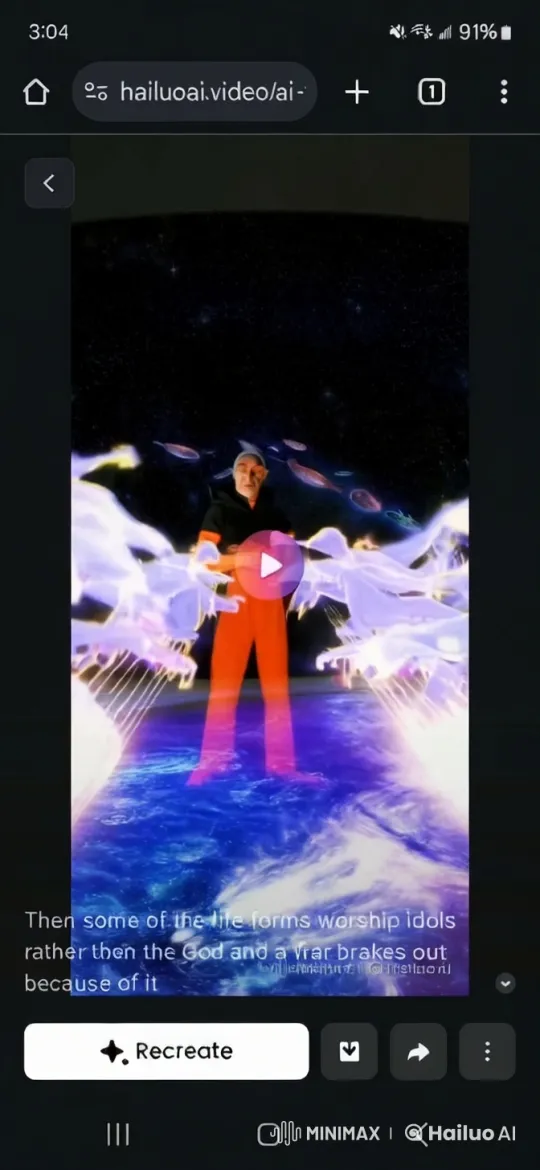 Divine Judgment and Eternal Destinies in Cosmic Paradise – AI Generated Video | Hailuo AI