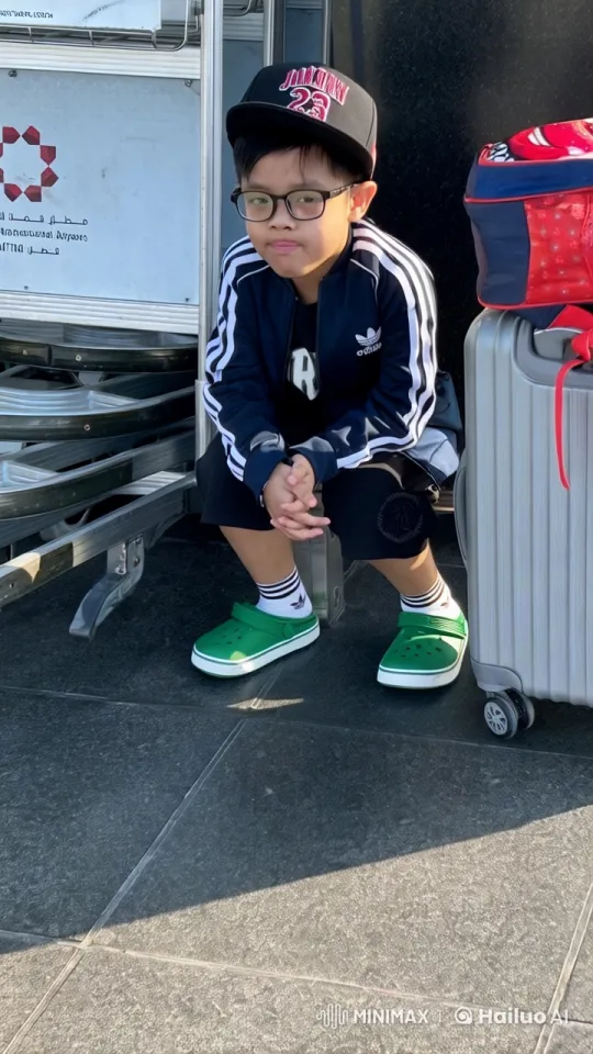 Boy Performs Kung Fu at Airport in Live2D Animation – AI Generated Video | Hailuo AI