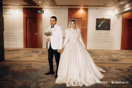 Wedding Couple's Playful Boxing Match Animation – AI Generated Video | Hailuo AI