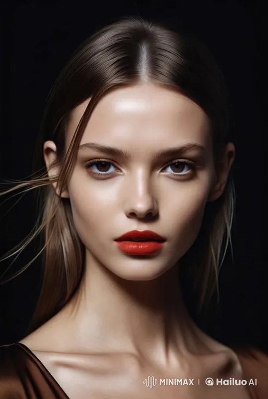 Lipstick Ad with Playful Model in Live2D Animation – AI Generated Video | Hailuo AI