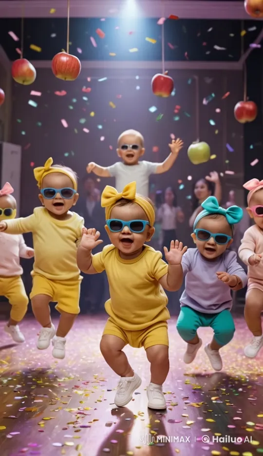 Tiny Babies Dance on Carnival Floats in Live2D Animation – AI Generated Video | Hailuo AI