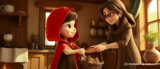 Young Girl and Mother in Cozy Kitchen – AI Generated Video | Hailuo AI