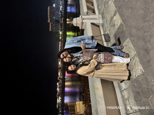 Nighttime Kung Fu Display by Friends on Riverside – AI Generated Video | Hailuo AI