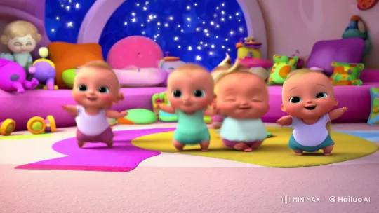 Adorable Babies Joyfully Dance in Whimsical Setting – AI Generated Video | Hailuo AI