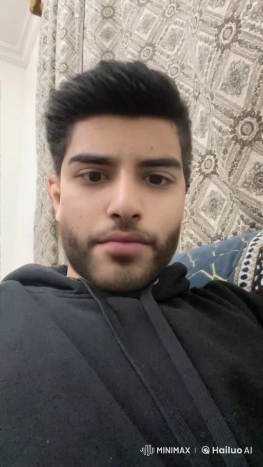 Live2D Rendered Person Smoking in a Patterned Setting – AI Generated Video | Hailuo AI