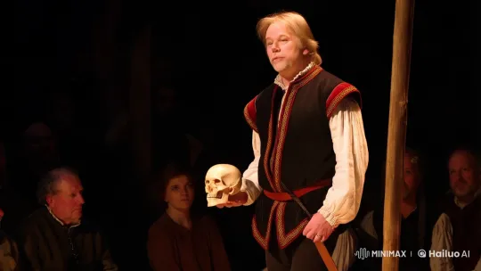 Shakespearean Actor Performs 'Alas, Poor Yorick' in 15th-Century Setting – AI Generated Video | Hailuo AI