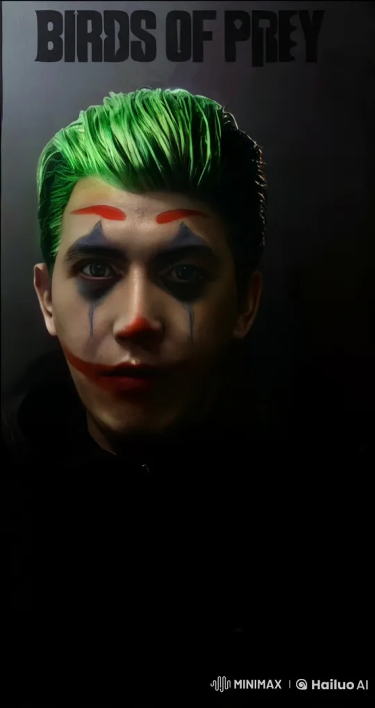Mysterious Character with Joker's Smile in 'Birds of Prey' Video – AI Generated Video | Hailuo AI