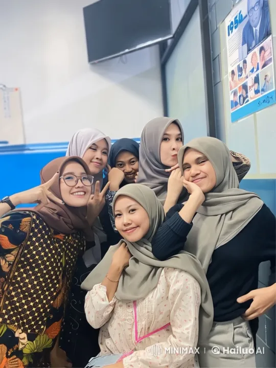 Live2D Animated Group of Hijabi Women Perform Kungfu – AI Generated Video | Hailuo AI