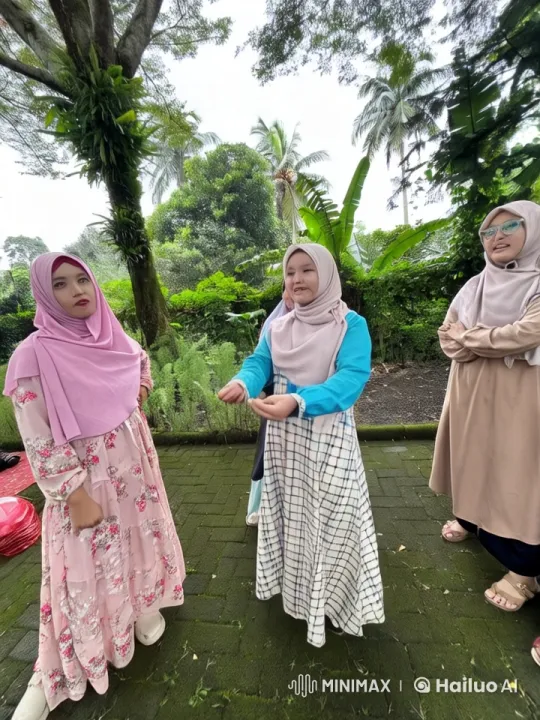 Three Women in Hijabs Engage in Live2D Kungfu Fight – AI Generated Video | Hailuo AI