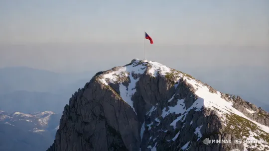 Majestic Mountain Peak with Solitary Flag – AI Generated Video | Hailuo AI