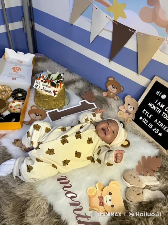 One-Month Birthday Celebration for Kyle Azriel – AI Generated Video | Hailuo AI