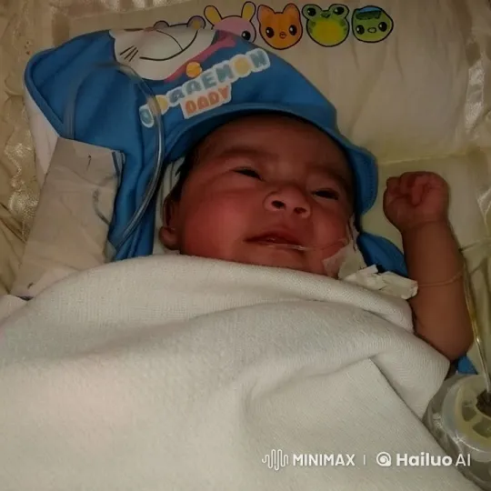 Baby on Bed with Animated Background and Gold Bracelet – AI Generated Video | Hailuo AI