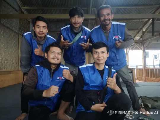 Rustic Pavilion Kungfu Performance by Six Blue-Jacketed Individuals – AI Generated Video | Hailuo AI