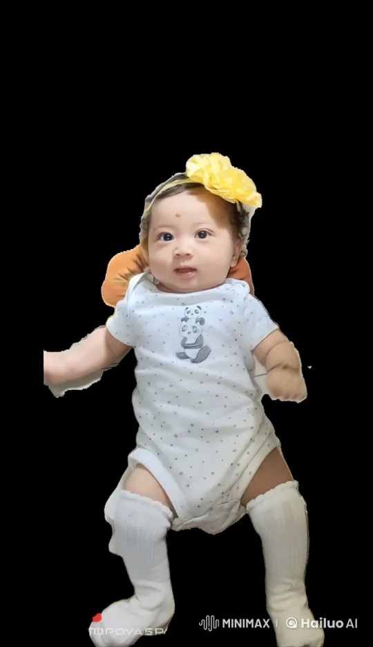 Animated Baby in Panda Onesie with Live2D Charm – AI Generated Video | Hailuo AI