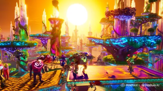 Golden Sunrise Over a Futuristic, Hybrid Metropolis – AI Generated Video | Hailuo AI