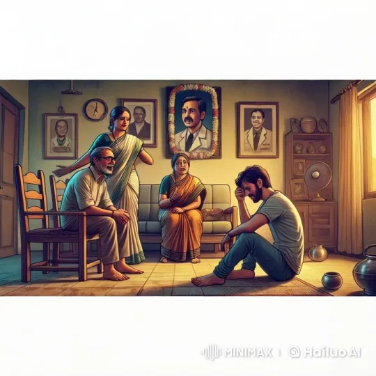 Family Mourning in Traditional Attire: A Live2D Animation – AI Generated Video | Hailuo AI