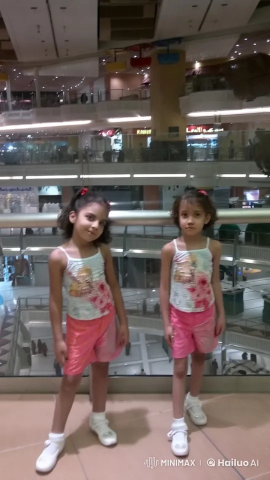 Animated Shoppers Witness Girls' Playful Tussle in Mall – AI Generated Video | Hailuo AI