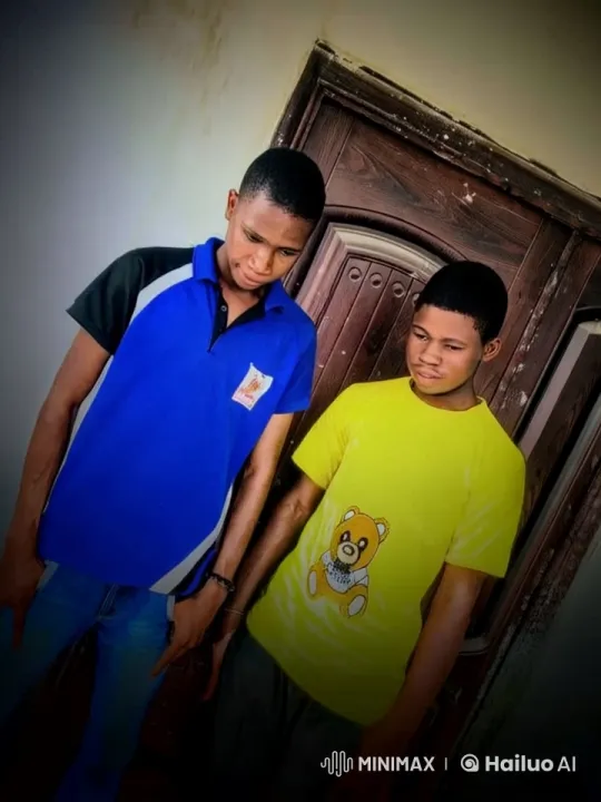Animated Fight Scene: Two Youths Spar in Front of a Door – AI Generated Video | Hailuo AI