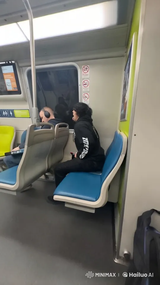 Young Man Performs Kungfu on Subway Train – AI Generated Video | Hailuo AI