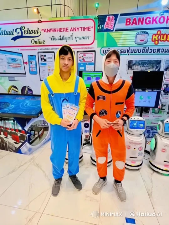 Futuristic Exhibition Booth Action Performance – AI Generated Video | Hailuo AI
