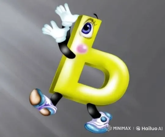 Cheerful Soft Sign Character Waves Goodbye with Joy – AI Generated Video | Hailuo AI