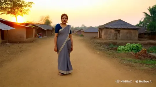 Village Woman's Journey to Bollywood Stardom – AI Generated Video | Hailuo AI