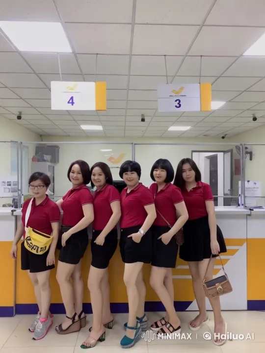 Live2D Animated Women Perform Martial Arts in Vietnam Post Office – AI Generated Video | Hailuo AI