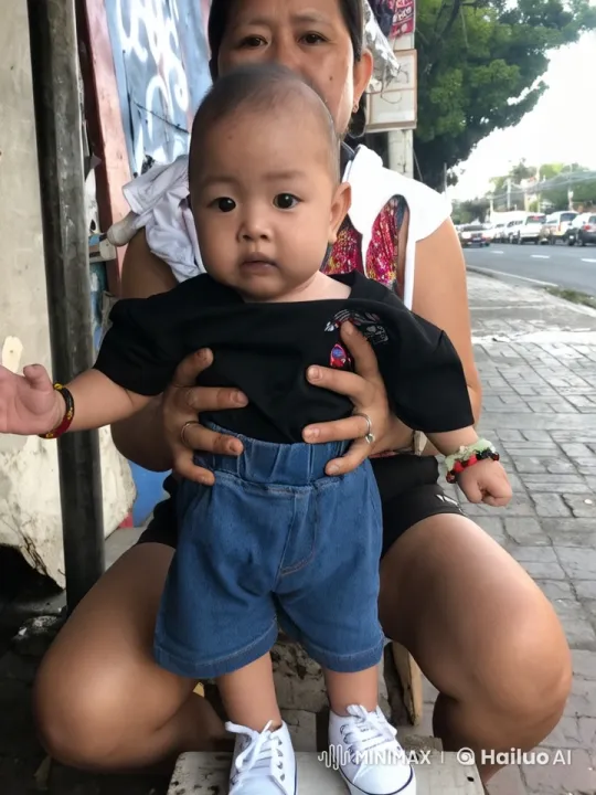 Woman Supports Baby's Playful Kungfu Moves – AI Generated Video | Hailuo AI