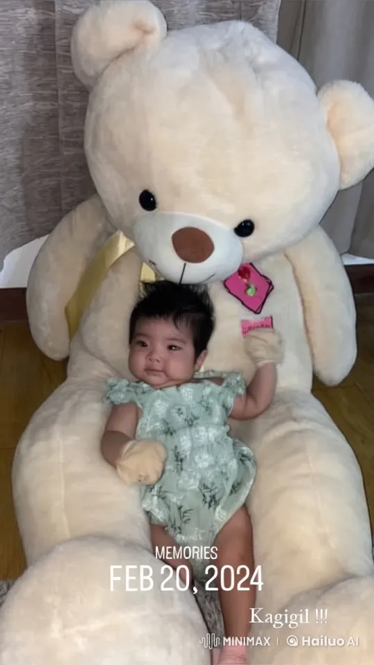 Baby Dancing Joyfully on Teddy Bear's Lap – AI Generated Video | Hailuo AI