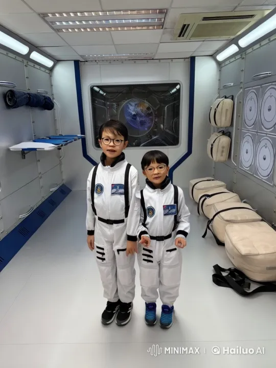 Young Astronauts Experience Zero Gravity in Spacecraft – AI Generated Video | Hailuo AI