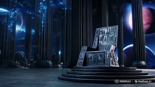 The Conqueror Claims Timeless Throne in Temporal Hall – AI Generated Video | Hailuo AI