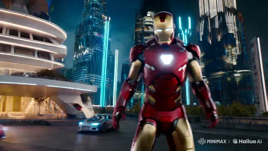 Ironman Showcases Futuristic Cityscape with Cinematic Grandeur – AI Generated Video | Hailuo AI
