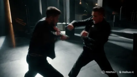 Aesthetic Fight Scene in Industrial Setting – AI Generated Video | Hailuo AI