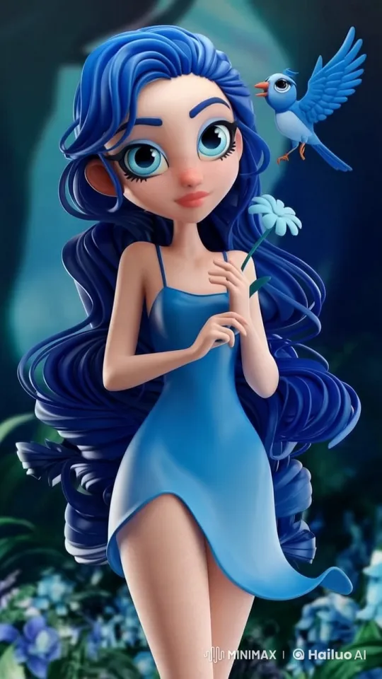 Girl Transforms into Bird Monster in Enchanted Flight – AI Generated Video | Hailuo AI