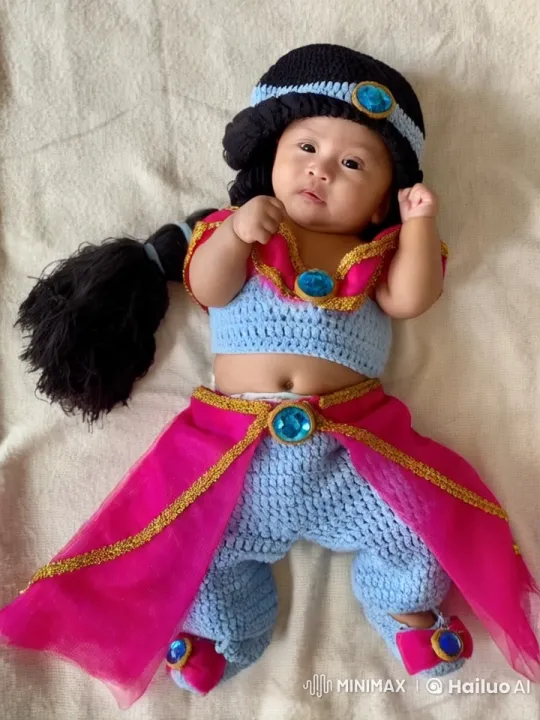 Baby in Princess Costume Delights with Joyful Dance – AI Generated Video | Hailuo AI