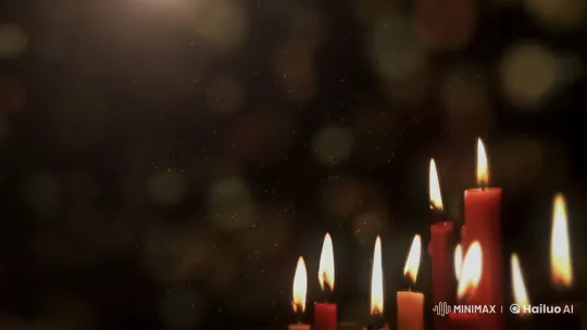Intimate Candlelight: Ever-Burning Dance of Flames – AI Generated Video | Hailuo AI