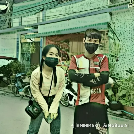 Live2D Video: Young Couple Practicing Martial Arts – AI Generated Video | Hailuo AI