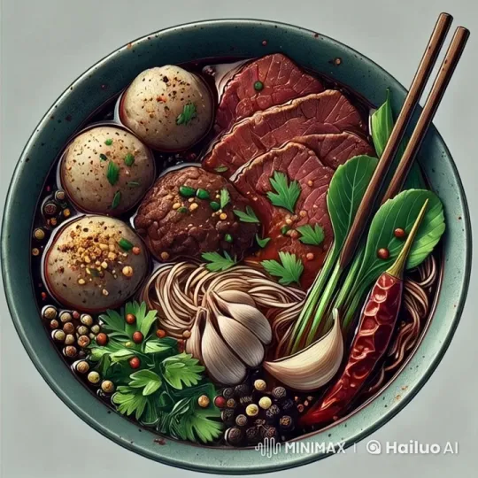 Appetizing Ramen Bowl Simulated with Live2D Animation – AI Generated Video | Hailuo AI