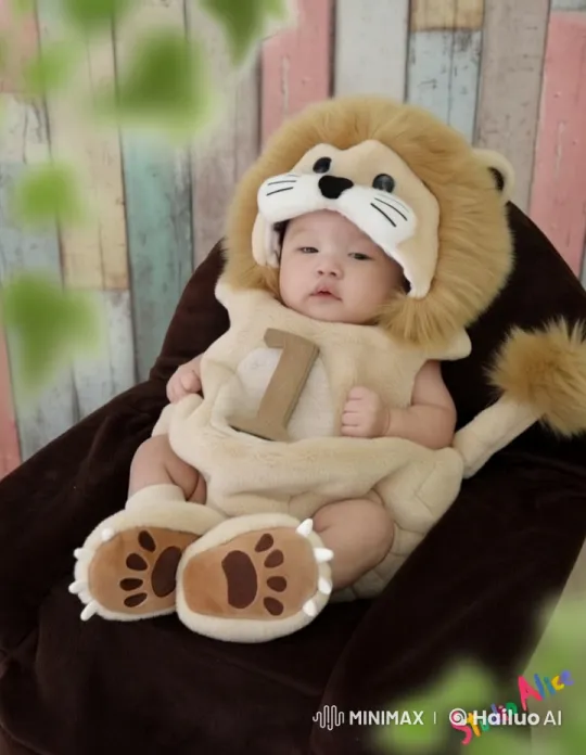Baby Lion Costume Dance in Whimsical Setting – AI Generated Video | Hailuo AI
