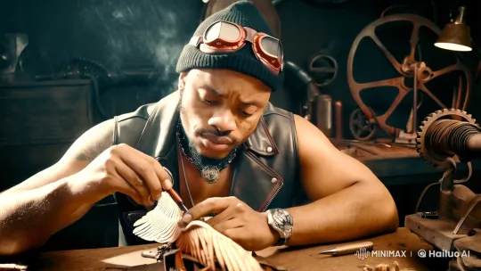 Steampunk Craftsman in Nostalgic Workshop – AI Generated Video | Hailuo AI