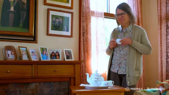 Elderly Woman Reflects in Cozy Living Room – AI Generated Video | Hailuo AI